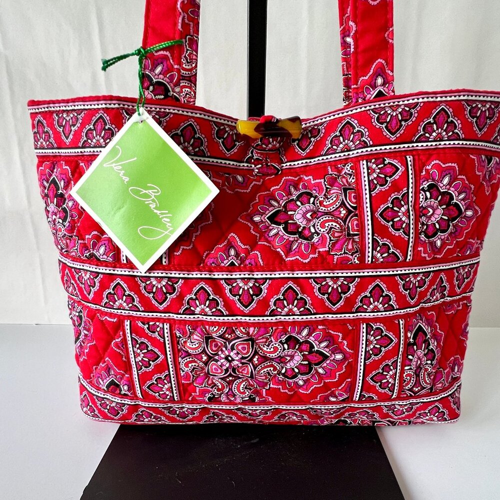 Vera Bradley Small Tic Tack Tote Toggle Frankly S… - image 4